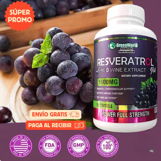 Resveratrol - Potente Antioxidante (100 cápsulas)