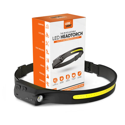 LuxeLight™ - Linterna Frontal LED con Sensor