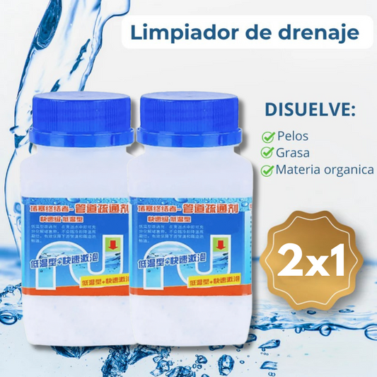 Polvo Limpiador De Drenaje - Destapador potente de tuberías (2X1)
