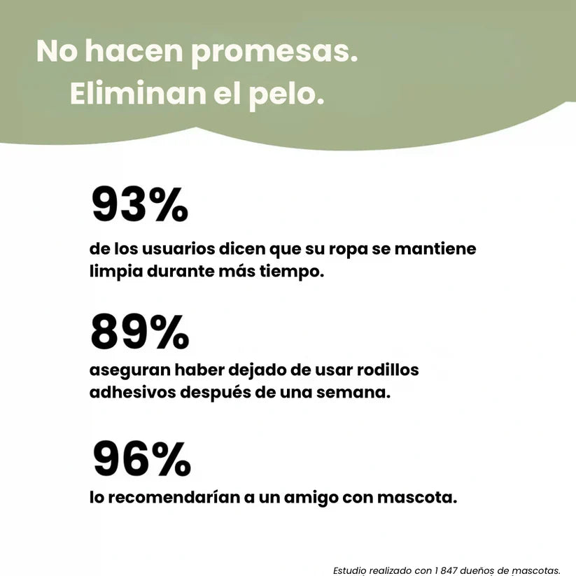 Guante Mágico Quitapelos - Tu ropa, sofá y auto libres de pelos al instante ✨